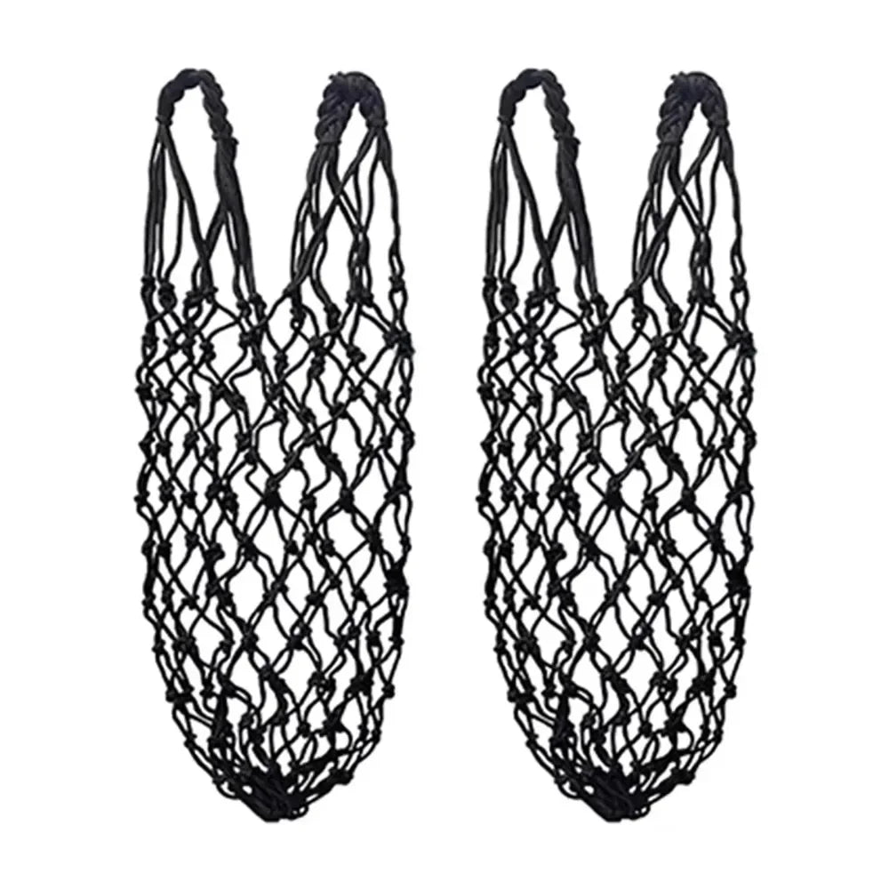 2-Piece Horse Slow-Feed Hay Net, 40-Inch Large-Capacity Hanging Hay Feeder Bag, Polyester Hay Bag for Horses, Equestrian Stable Accessory
