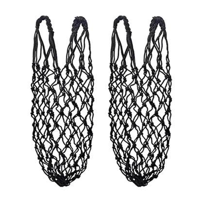 2-Piece Horse Slow-Feed Hay Net, 40-Inch Large-Capacity Hanging Hay Feeder Bag, Polyester Hay Bag for Horses, Equestrian Stable Accessory