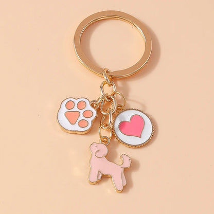 Enamel Horse Unicorn Keychain, Cute Animal Key Ring Pendant, Car Key Holder, Handbag Accessory, DIY Jewelry Gift for Women and Girls