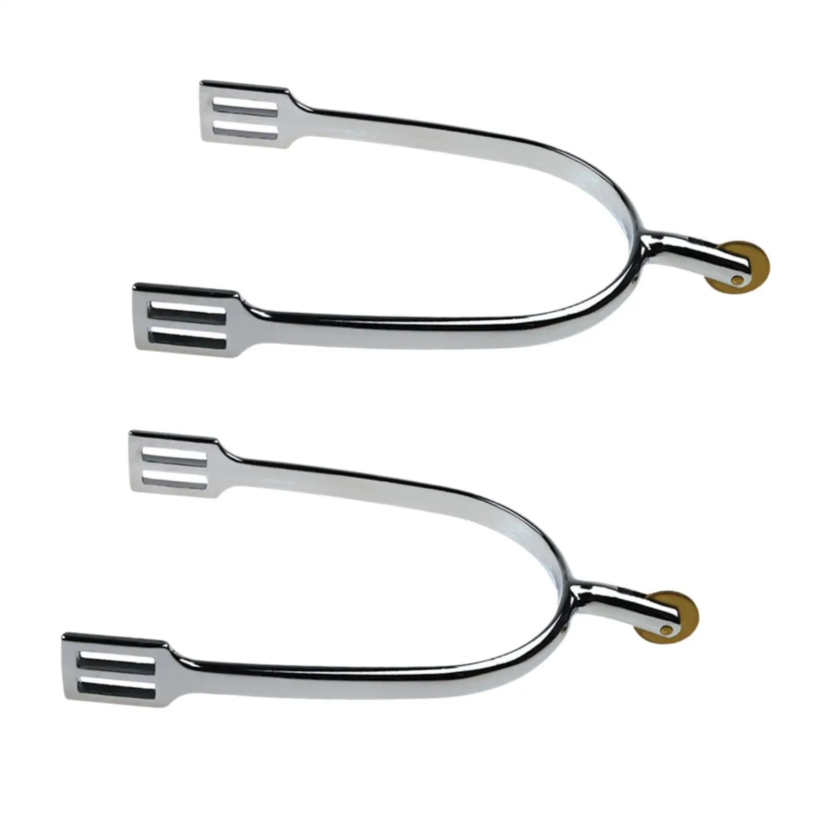 2-Piece Horse Spurs for Riding and Boot Decoration, Zinc Alloy Equestrian Equipment