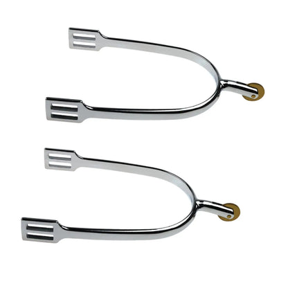 2-Piece Horse Spurs for Riding and Boot Decoration, Zinc Alloy Equestrian Equipment