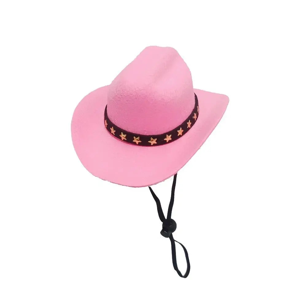 Adjustable Cowboy Hat for Dogs & Cats, Funny Summer Pet Headwear
