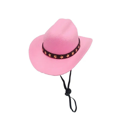 Adjustable Cowboy Hat for Dogs & Cats, Funny Summer Pet Headwear