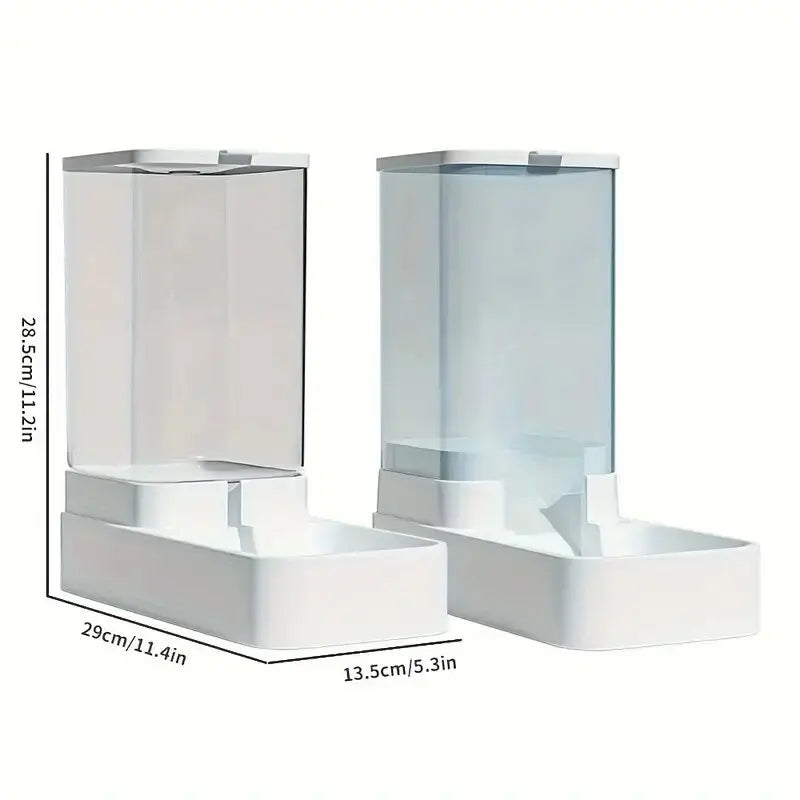 Automatic Gravity Pet Feeder & Water Dispenser Set – Food and Water Station for Dogs & Cats