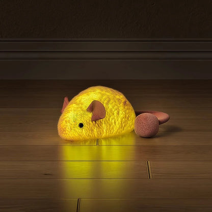 Interactive Plush Mouse Cat Toys – Glow-in-the-Dark Chew & Play Toys for Indoor Cats