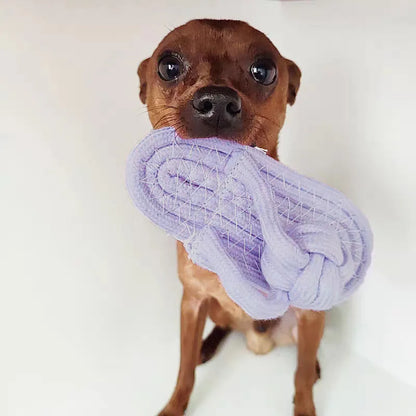 Funny Slipper-Shaped Dog Chew Toy – Cotton Rope Interactive Toy for Teeth Cleaning, Training & Anxiety Relief