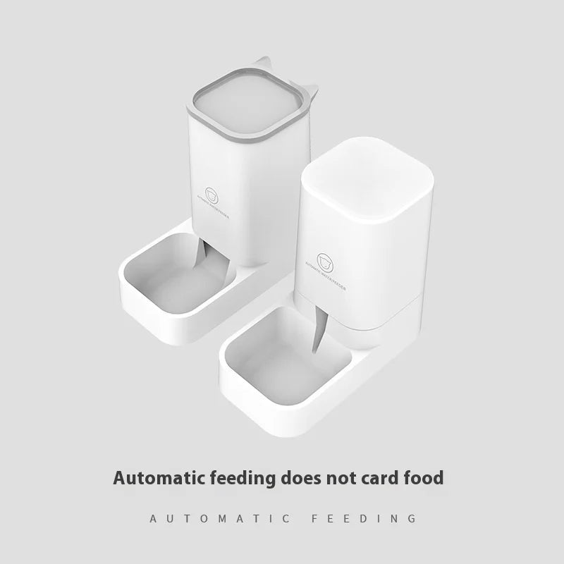 Automatic Pet Feeder & Water Dispenser Set – Large Capacity Gravity Bowls for Dogs & Cats