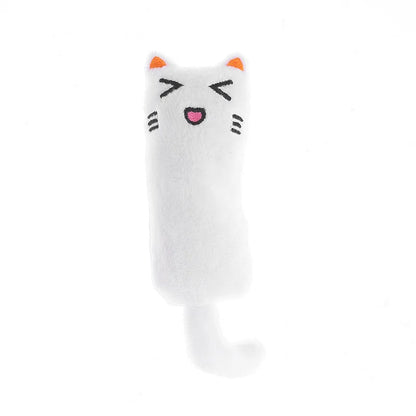 Cute Interactive Catnip Plush Cat Toy – Squeaky Chew Toy for Teeth Grinding & Play