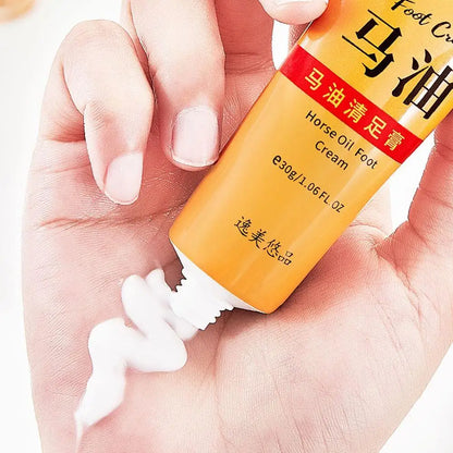 Horse Oil Foot Cream Stick, Moisturizing Balm for Dry & Cracked Heels