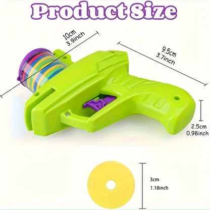 Pet Toy Launcher with Colorful Flying Discs – Interactive Chase Toy for Dogs, Cats & Kittens (Indoor & Outdoor)