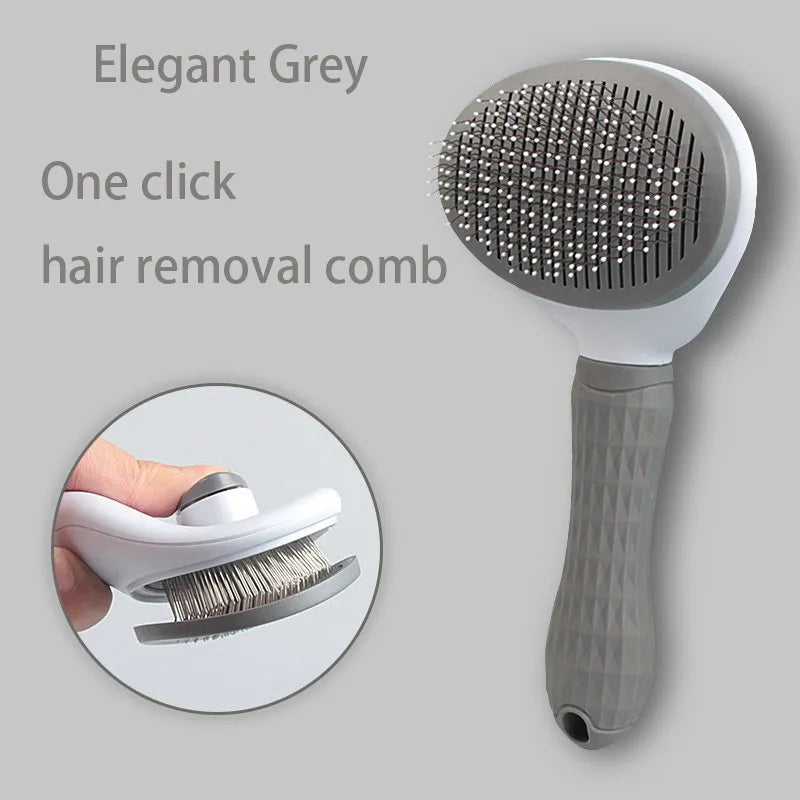 Pet Grooming Brush – Cat & Dog Hair Remover Comb for Puppies & Kittens, Deshedding & Grooming Tool