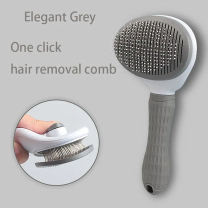Pet Grooming Brush – Cat & Dog Hair Remover Comb for Puppies & Kittens, Deshedding & Grooming Tool