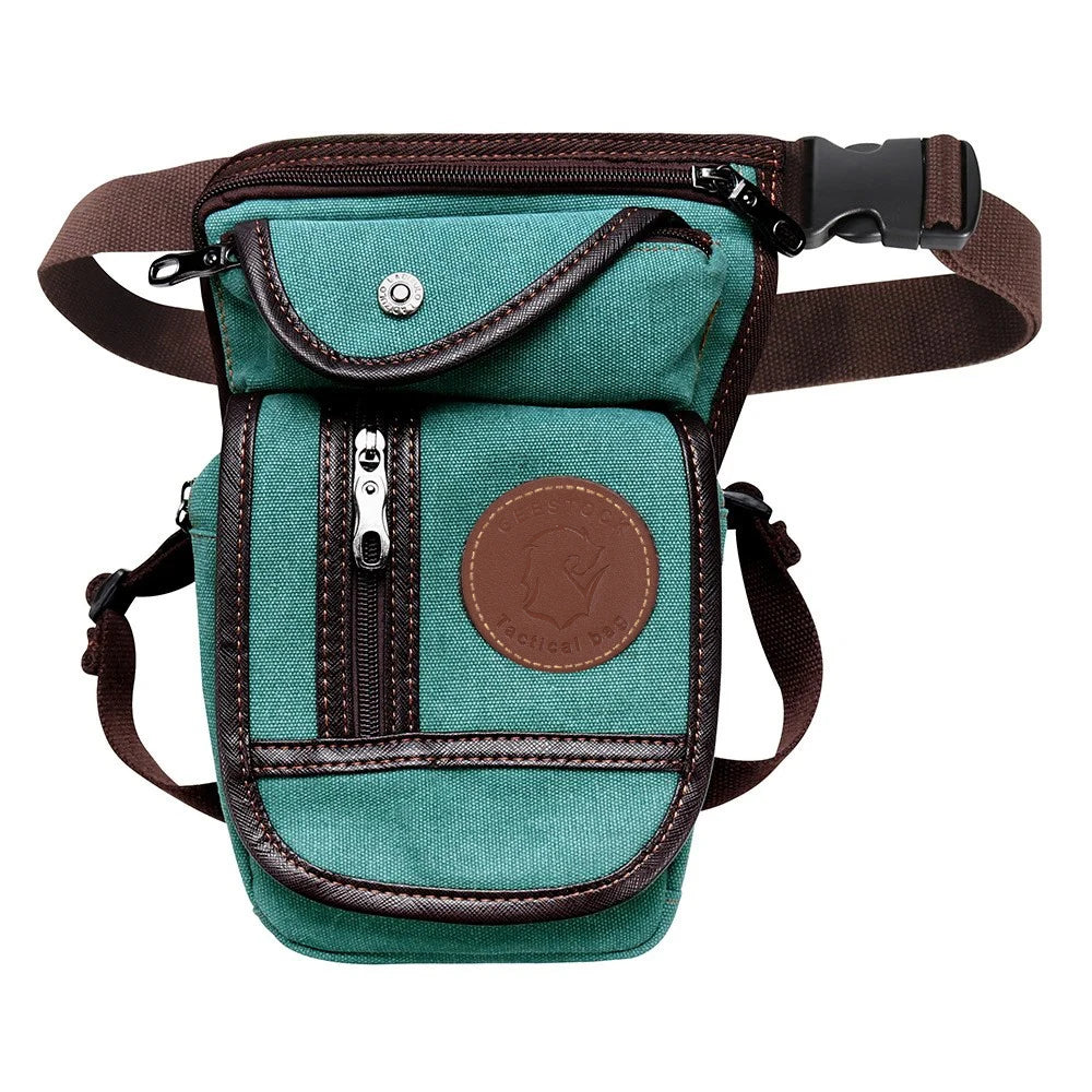 Equestrian Drop Leg Bag – Canvas Nylon Adjustable Waist & Thigh Riding Bag (Large Capacity)