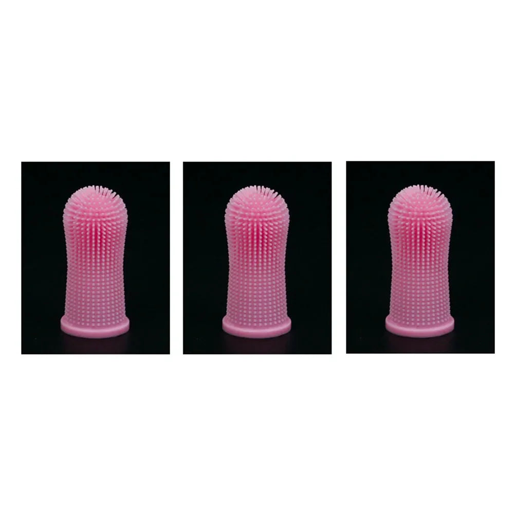 Soft Silicone Pet Finger Toothbrush – Teeth Cleaning Tool for Dogs & Cats