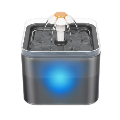 2L Automatic Pet Water Fountain – USB Recirculating Filter with LED Light for Cats & Dogs