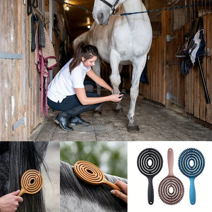 Horse Grooming Comb – Fluffy Mane & Tail Detangling Styling Brush (1pc)