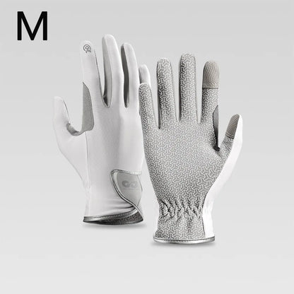 Breathable Equestrian Riding Gloves, Non-Slip Lightweight Sun Protection