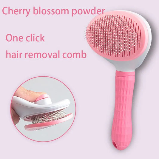 Pet Grooming Brush – Cat & Dog Hair Remover Comb for Puppies & Kittens, Deshedding & Grooming Tool