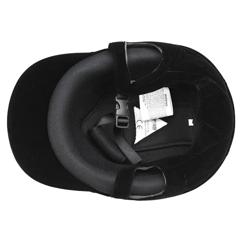 Velvet Horse Riding Helmet – Ventilated Youth Equestrian Safety Headgear