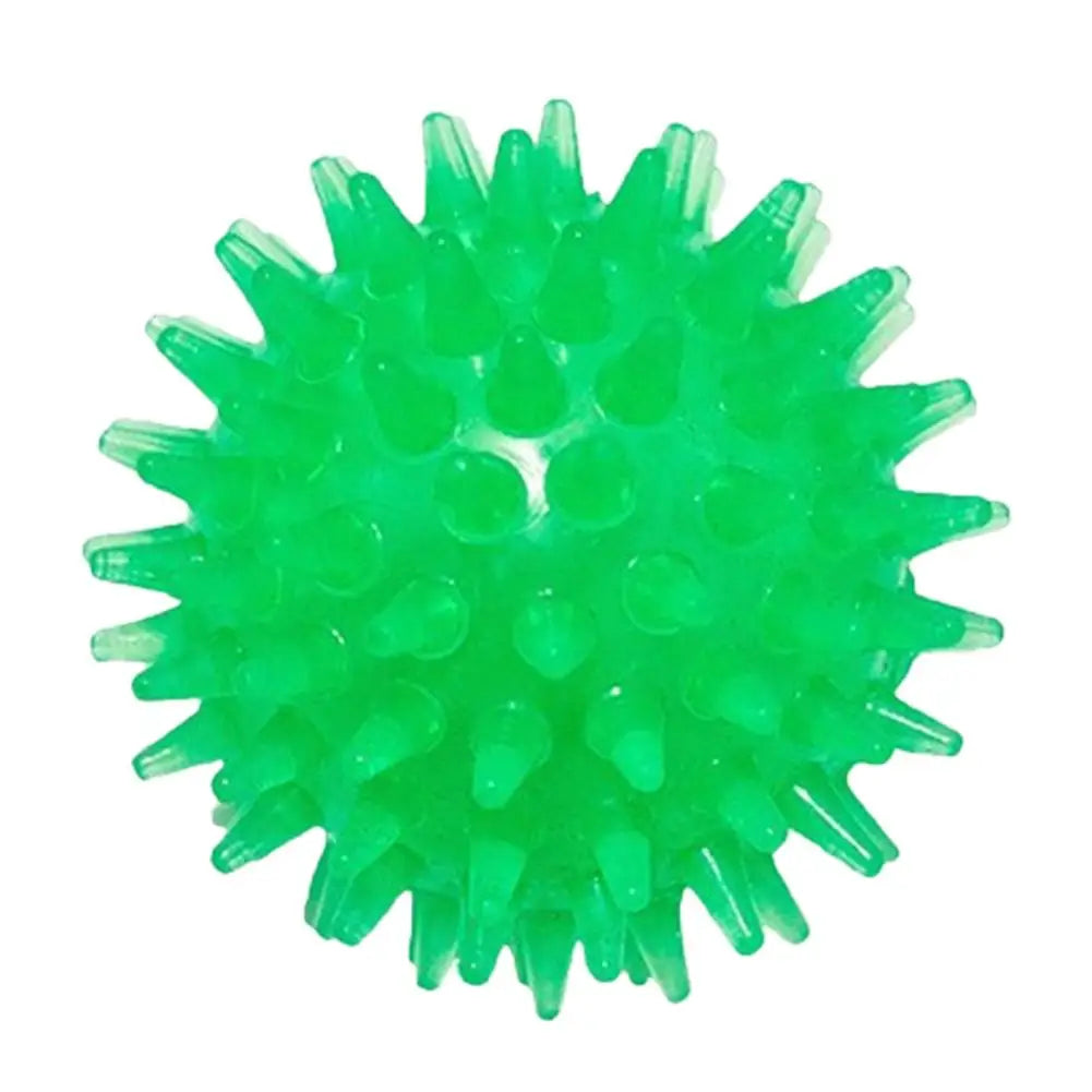 TPR Squeaky Ball Dog & Cat Toy – Spiky Textured Ball for Teeth Cleaning & Training