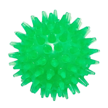 TPR Squeaky Ball Dog & Cat Toy – Spiky Textured Ball for Teeth Cleaning & Training