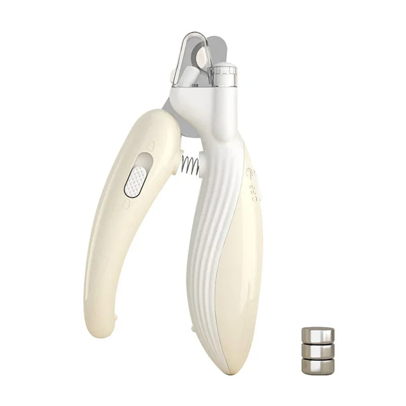 LED Light Pet Nail Clippers – Stainless Steel Professional Claw Trimmer for Dogs, Cats & Rabbits