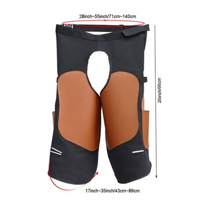 Farrier Apron with Side Pockets – Adjustable Horse Hoof Trimming & Horseshoe Repair Apron Chaps