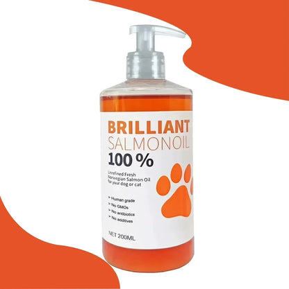 200ml Pure Salmon Oil for Dogs – Natural Omega Fatty Acid Supplement for Skin & Coat Health
