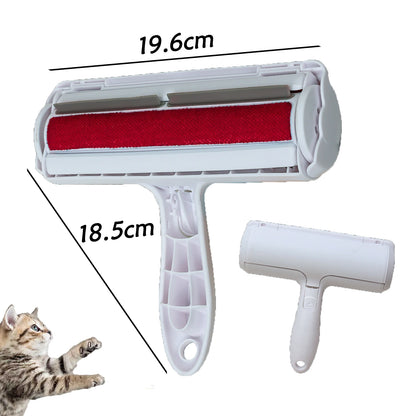 Reusable Pet Hair Removal Mitt & Self-Cleaning Lint Roller Set for Furniture, Couch & Carpet