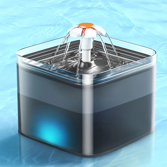 2L Automatic Pet Water Fountain – USB Recirculating Filter with LED Light for Cats & Dogs