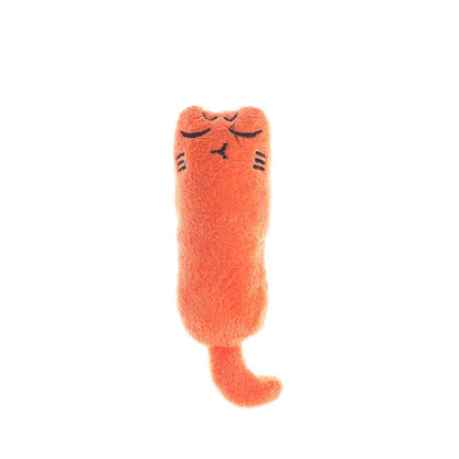 Cute Interactive Catnip Plush Cat Toy – Squeaky Chew Toy for Teeth Grinding & Play