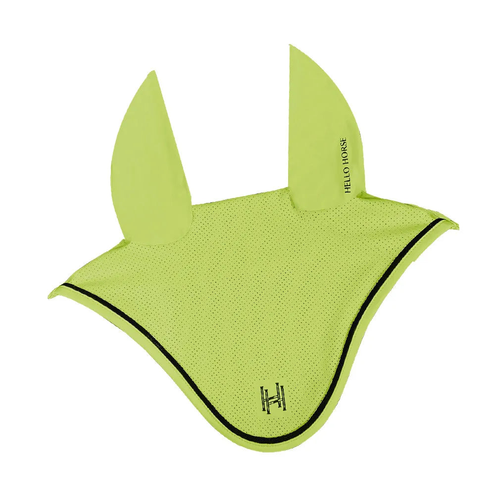 Horse Ear Bonnet Fly Veil – Breathable Mesh Noise Reduction for Jumping & Competition