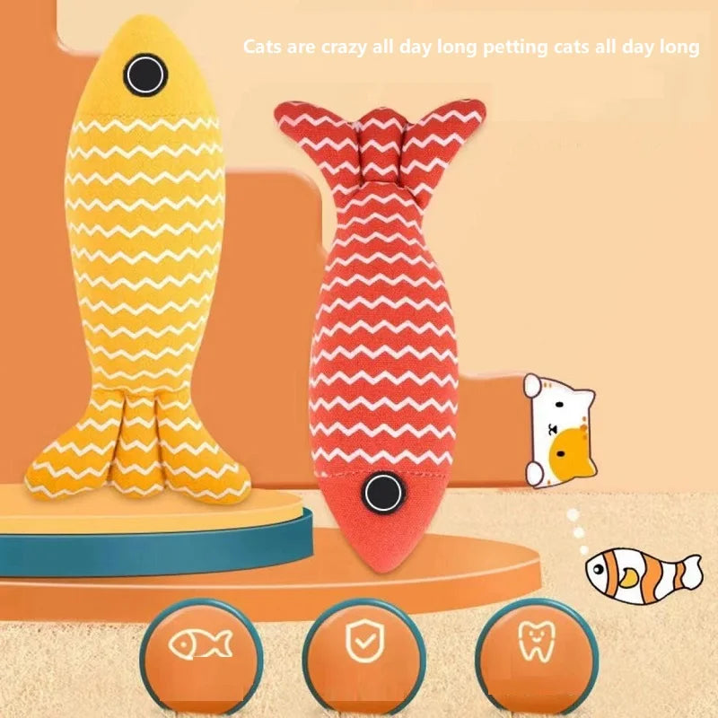 3-Pack Fish Catnip Toys – Interactive Cat Chew & Kicker Toys for Indoor Cats