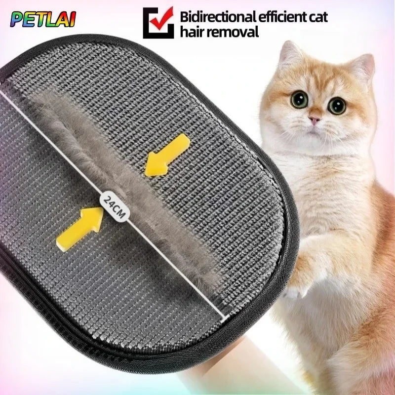 Reusable Pet Hair Removal Glove – Electrostatic Grooming Mitt for Cats & Dogs, Couch & Carpet Cleaner