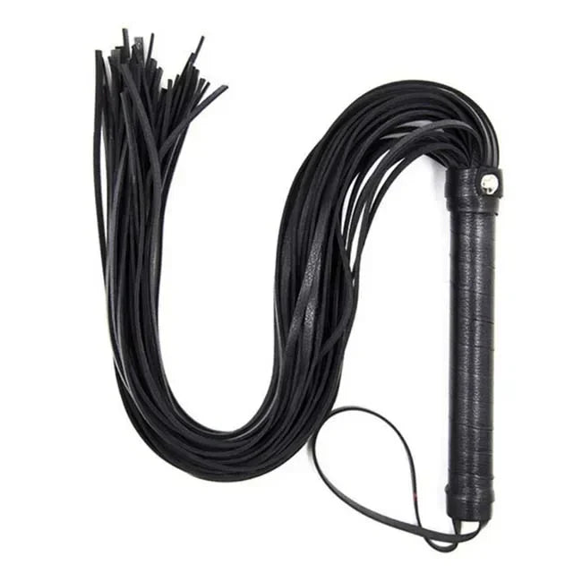 PU Leather Horse Riding Crop – Durable Equestrian Training Whip (Black)
