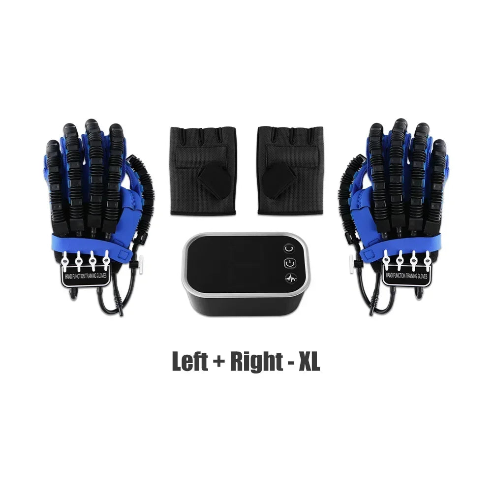 Hand Rehabilitation Exercise Robot Glove, Left and Right Hand Training Device, Finger Exerciser for Hand Mobility and Recovery