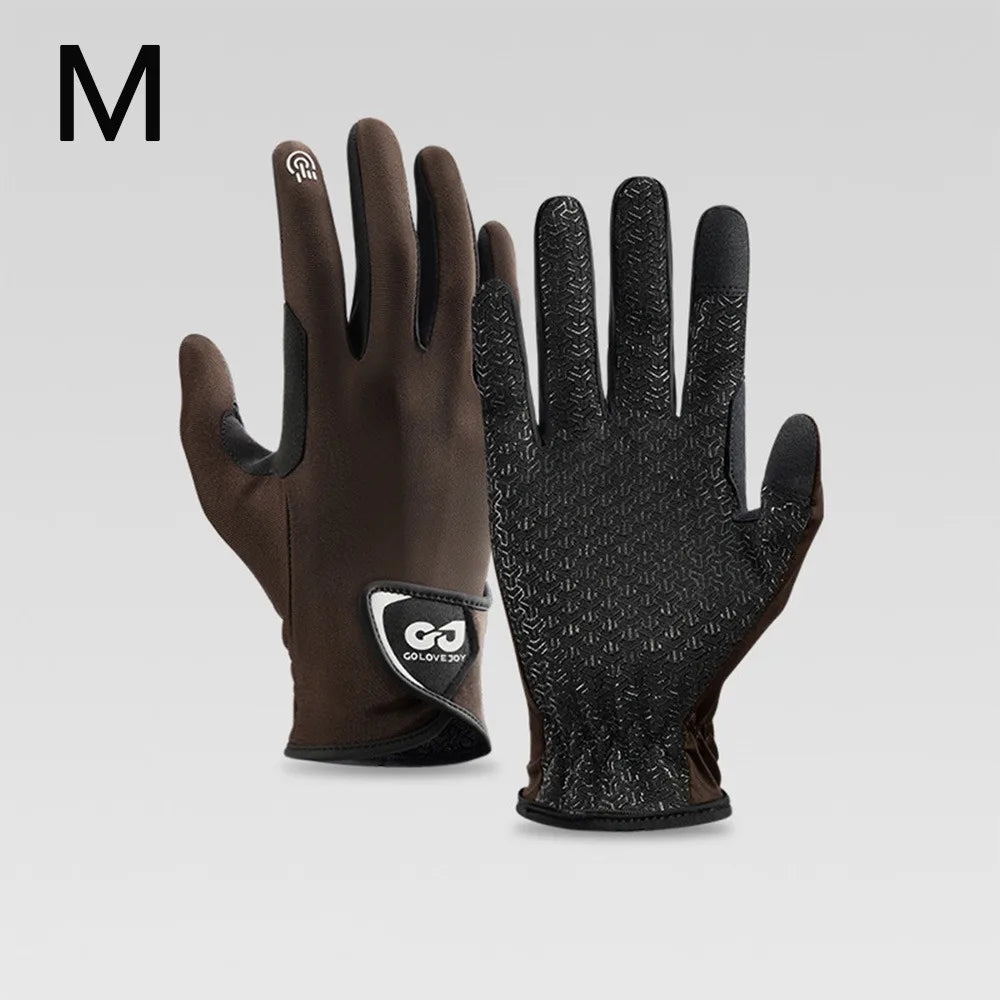Breathable Equestrian Riding Gloves, Non-Slip Lightweight Sun Protection