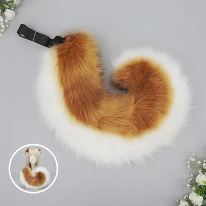 Halloween Dog Ear & Tail Costume Set, Plush Animal Cosplay Accessories