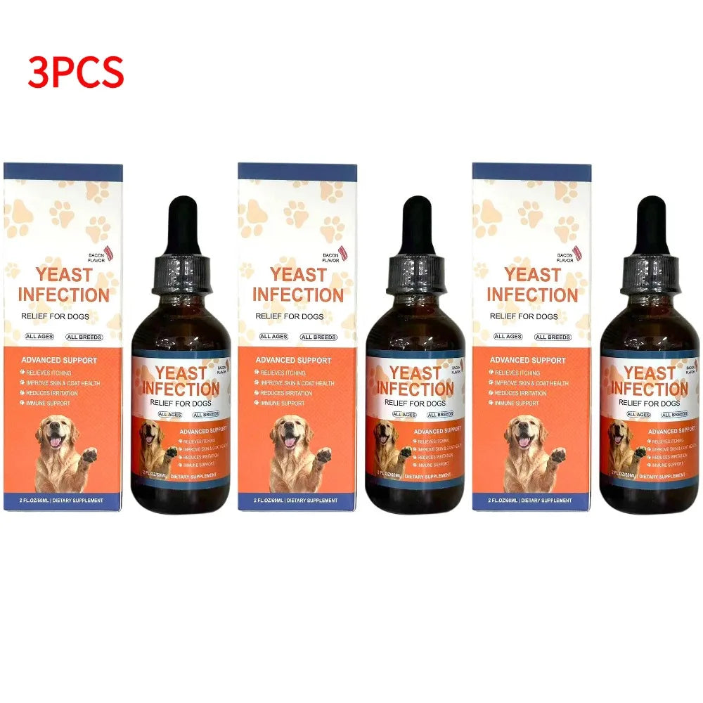 Dog Skin & Coat Care Drops – 60ml Herbal Pet Supplement for Healthy Skin & a Shiny Coat