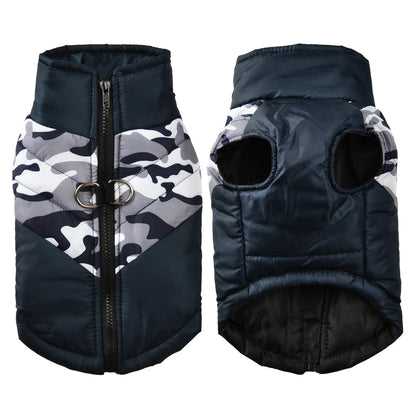 Waterproof Camouflage Dog Coat – Warm Winter Vest for Small & Medium Dogs, Pug & Yorkshire Terrier Jacket