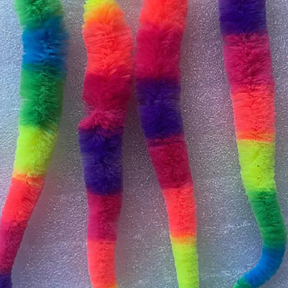 Interactive Cat Toys – Colorful Bouncing Ball, Puzzle Teaser, and Elastic Caterpillar Worm Toy for Indoor Cats