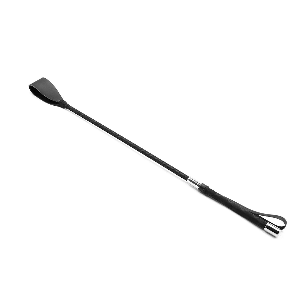 Premium Leather Horse Riding Crop – Equestrian Training Whip with Double Slapper
