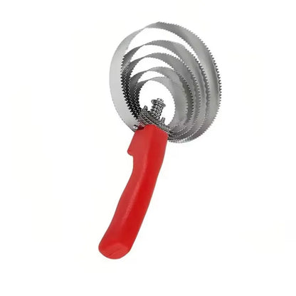 Serrated Horse Curry Comb, Sweat Scraper & Deshedding Brush