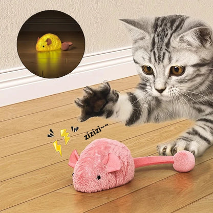 Interactive Plush Mouse Cat Toys – Glow-in-the-Dark Chew & Play Toys for Indoor Cats
