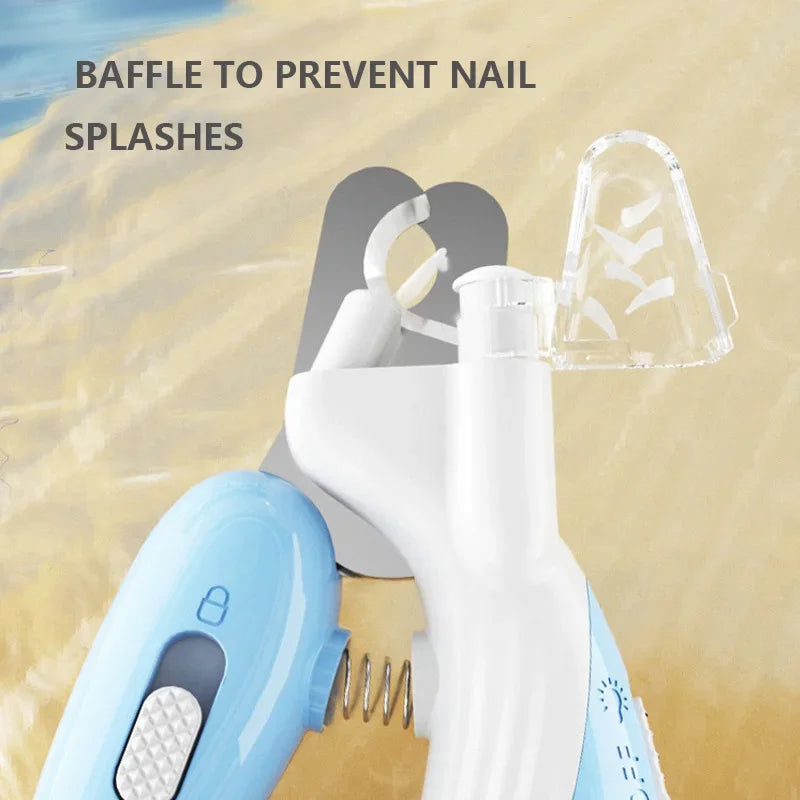 LED Light Pet Nail Clippers – Stainless Steel Professional Claw Trimmer for Dogs, Cats & Rabbits