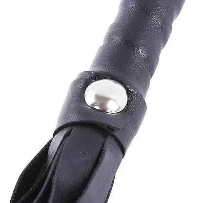 PU Leather Horse Riding Crop – Durable Equestrian Training Whip (Black)