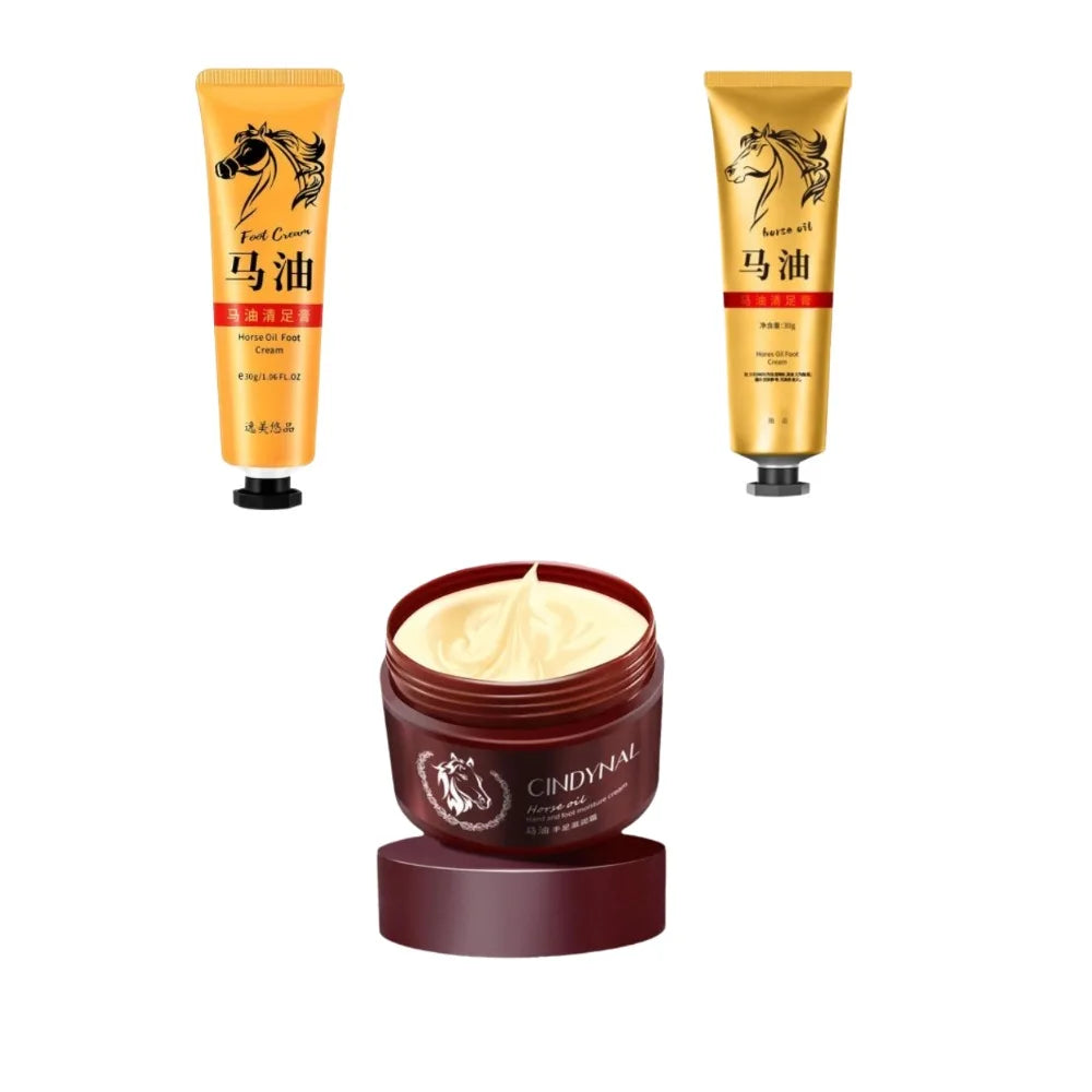 Horse Oil Foot Cream Stick, Moisturizing Balm for Dry & Cracked Heels