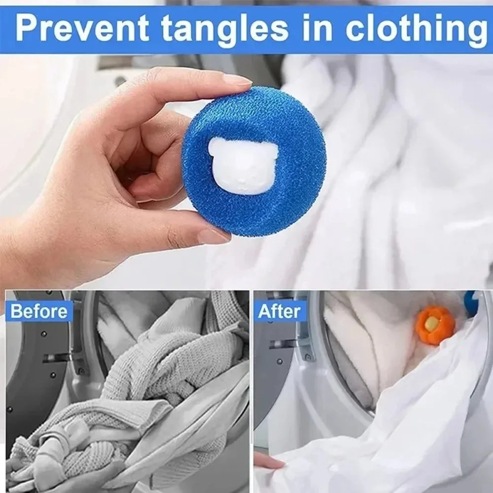 Reusable Laundry Balls, Wash & Reuse to Remove Pet Hair and Lint