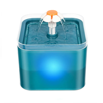 2L Automatic Pet Water Fountain – USB Recirculating Filter with LED Light for Cats & Dogs