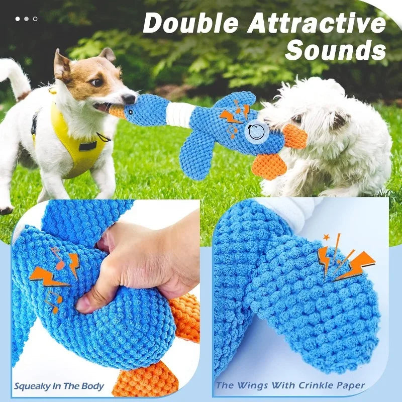 Squeaky Plush Chew Toy for Dogs & Cats – Interactive Toy for Aggressive Chewers